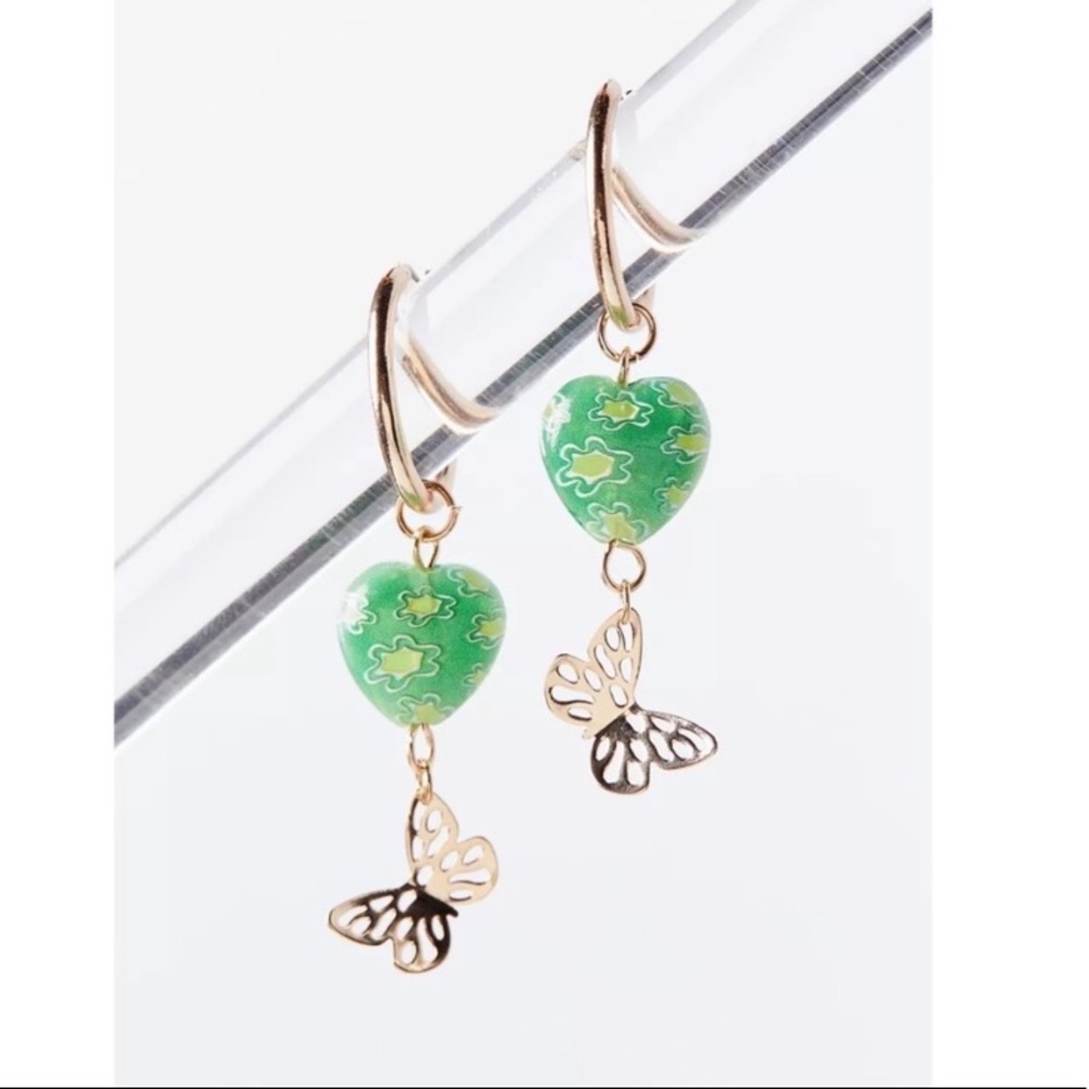 nwt urban outfitters butterfly earrings